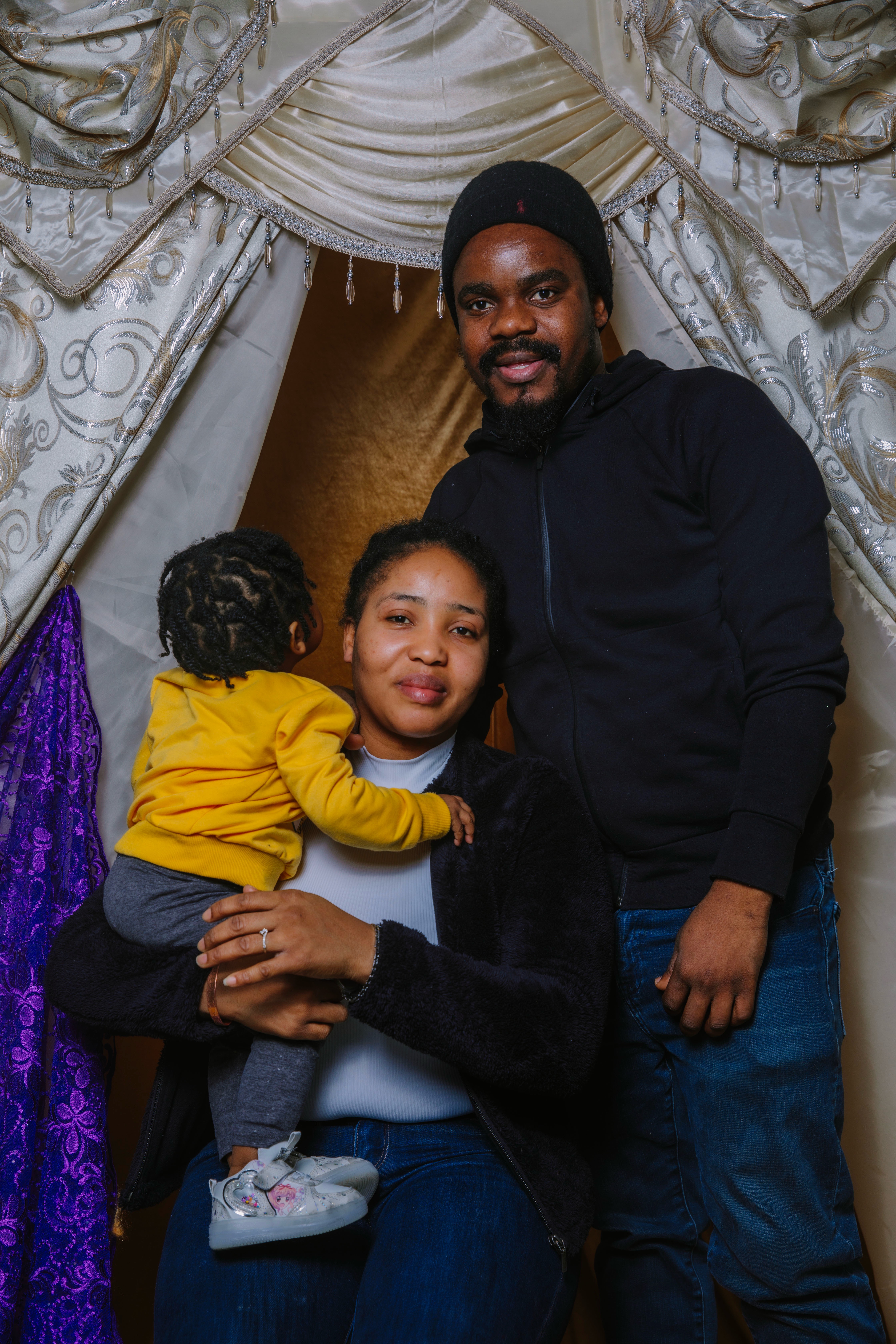 Guenson Dorestant, Manoucheka Mesius and their daughter